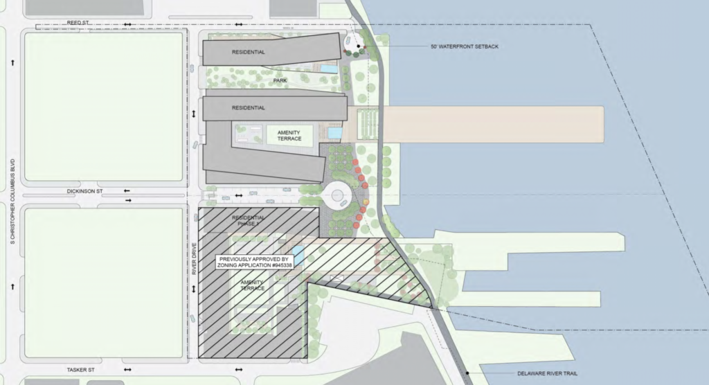 1401 S. Christopher Columbus Blvd. site plan