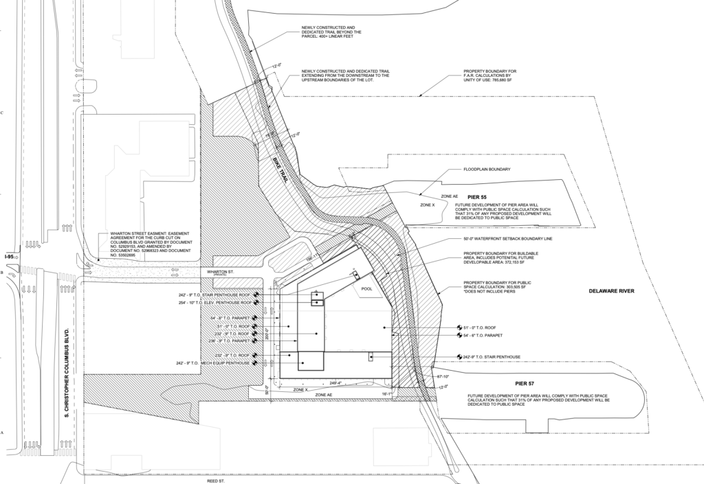 1341 South Christopher Columbus Blvd site plan